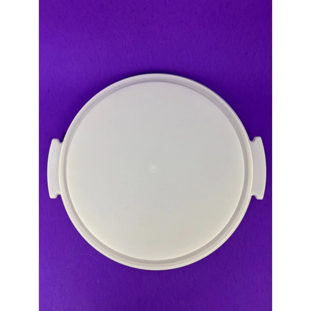 Tupperware Replacement Cake Taker Bottom Base White Round with Handles 684-1
